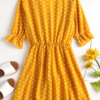 Ruffle Polka Dot Mini Faux Wrap Dress - Image 2