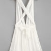 Self Tie Pleated Chiffon Plunge Sundress - Image 2