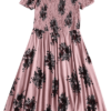 Smocked Floral Off Shoulder Dress - Image 2
