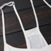 Spaghetti Straps Drawstring Waist Summer Dress - White S - Image 4