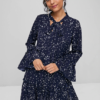 Star Print Bowtie Dress