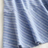 Striped Ruffle Criss Cross Back Mini Dress - Image 5