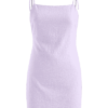 Tied Straps Open Back Mini Dress - Image 3