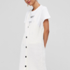 V Neck Button Up Sweater Dress