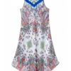 V-Neck Sleeveless Asymmetric Dresses - Image 2