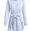 Belted Stripes Shirt Dress - Image 4