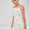 Overlap Pineapple Mini Dress