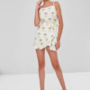 Overlap Pineapple Mini Dress - Image 3