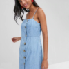 Spaghetti Strap Button Up Dress - Image 4
