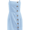 Spaghetti Strap Button Up Dress - Image 5