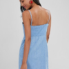 Spaghetti Strap Button Up Dress - Image 2