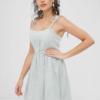 Tie Shoulder Gingham Cami Dress