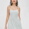 Tie Shoulder Gingham Cami Dress - Image 2