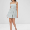 Tie Shoulder Gingham Cami Dress - Image 5