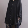 Button Down Lapel Loose Casual Blouses - Image 2