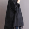 Button Down Lapel Loose Casual Blouses - Image 3