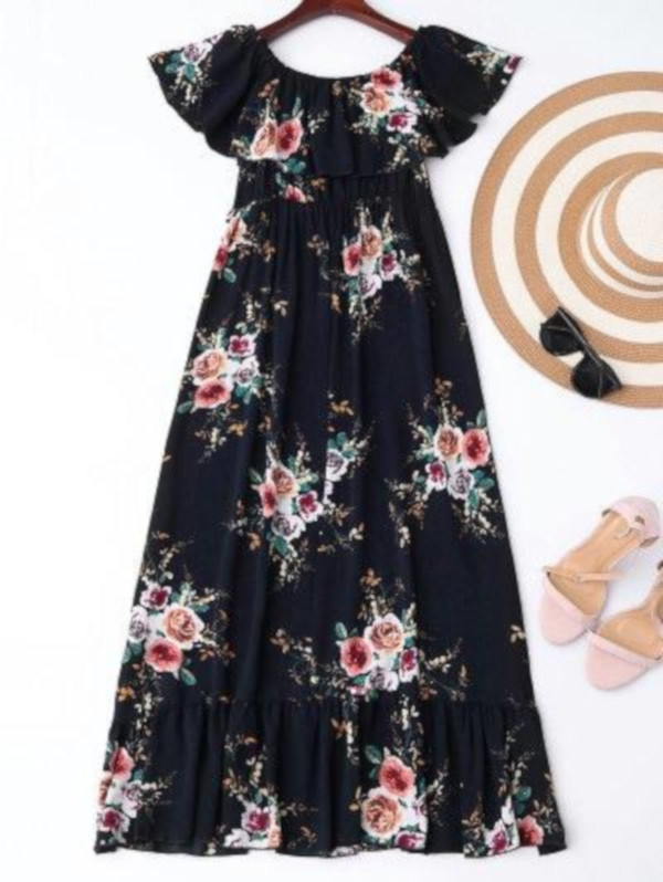 Floral Print Strapless Sundress - Image 2