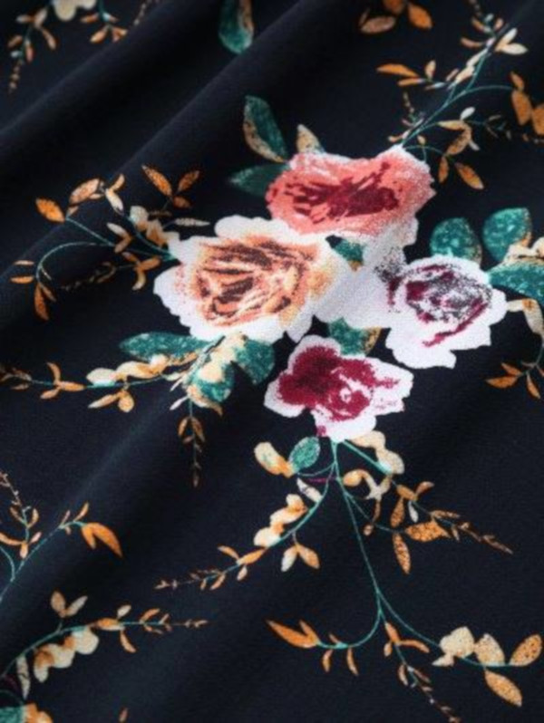 Floral Print Strapless Sundress - Image 5