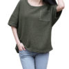 Half Sleeve Pocket Blouse