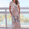 Women Bohemia Floral Print Summer Dress - Image 2