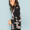Flamingo Print Zip Up Jacket - Image 2