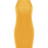 Halter Ribbed Bodycon Mini Dress - Image 3