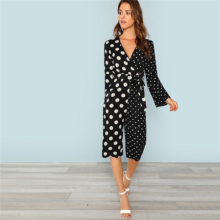 Boho Bohemian Beach Autumn Casual Jumpsuit For Women