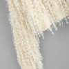 Casual Elegant Boat Neck Long Sleeve Loose Knit Fuzzy Fringe Sweater - Image 2