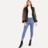 Multi color Elegant High street Faux Fur Leopard Print - Image 5