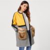 Open Front Color black Elegant Long Faux Fur Women Coat - Image 6