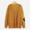Plus Size Flower Applique Women Sweater - Image 2
