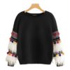 Round Neck Campus Pullovers Sweatshirt