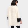 Women Faux Fur  Color Block Party Coats - Image 5