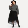 Pearl Beading Lantern Women Acrylic Sweater - Image 14