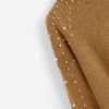 Pearl Beading Lantern Women Acrylic Sweater - Image 8