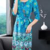 Aline Dress O-Neck Half Sleeve Dress