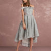 Asymmetrical Cocktail Dress Off The Shoulder Sleeveless A Line Party Dress - Image 2
