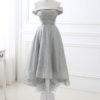 Asymmetrical Cocktail Dress Off The Shoulder Sleeveless A Line Party Dress - Image 5