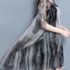 Batwing Sleeve Printed Irregular Hem Dress - Image 3