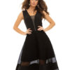 Black Long Dress V Neck Cocktail Sleeveless Sexy Party Dress