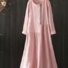 Casual Women Cotton Loose Round Dress