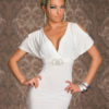 Cold-Shoulder Milk Silk Sexy Club Dress for Women