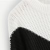 Colorblock Chevron Jumper 2018 Autumn Winter Long Sleeve Round Neck Casual Jumper - Image 4
