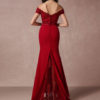 Dress Mermaid Backless Evening Dress fishtail Lace Beading Court Train Red Carpet Dress - Image 2