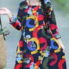 Ethnic Style Printing Long Dress - Image 3
