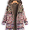 Floral Print Hooded Vintage Coats - Image 15