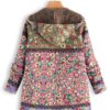 Floral Print Hooded Vintage Coats - Image 4