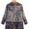 Floral Print Hooded Vintage Coats - Image 8