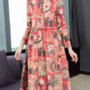 Floral Printing Dress Long-sleeved Dresses - Image 2