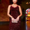 Glitter Bodycon Dress Sleeveless Sequins Shaping Sexy Party Dress - Image 4